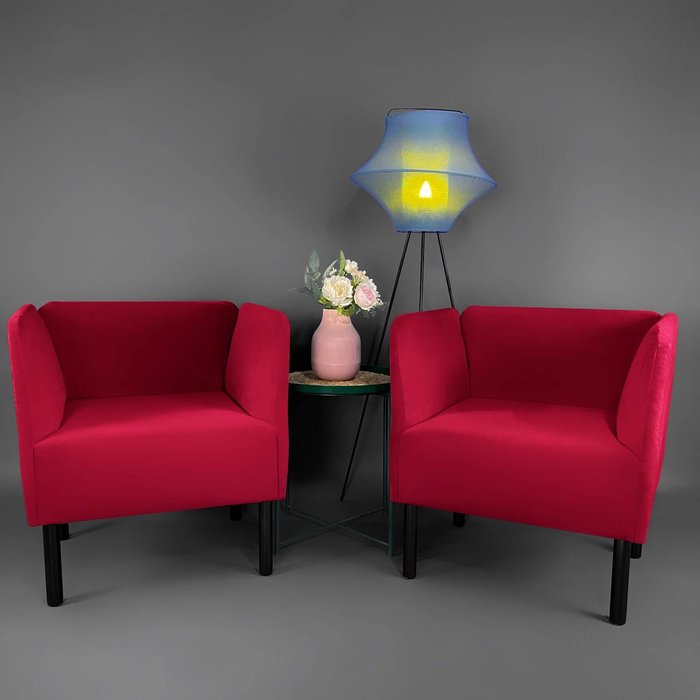 Кресло Монреаль красного цвета - лучшие Интерьерные кресла в INMYROOM