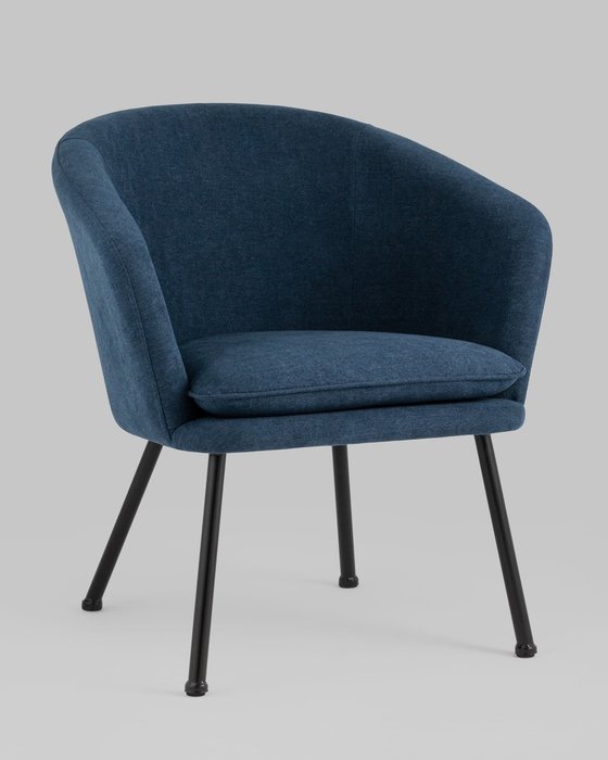 Кресло Декстер темно-синего цвета - купить Интерьерные кресла по цене 12161.0