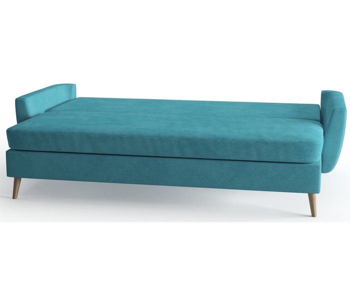 Диван-кровать Авиньон в обивке из велюра Zara голубого цвета - лучшие Прямые диваны в INMYROOM