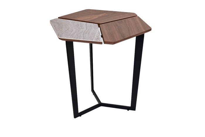 Кофейный стол с металлическим основанием 