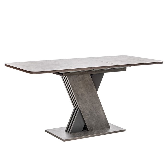 Раздвижной обеденный стол Гросс серого цвета  - лучшие Обеденные столы в INMYROOM