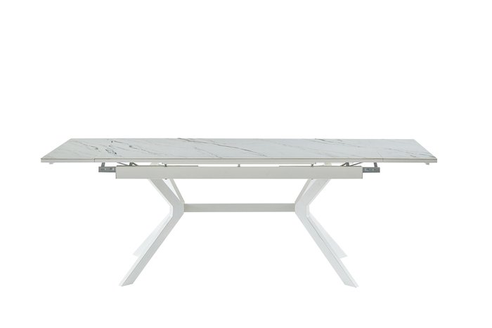 Стол обеденный раскладной Меркурий белого цвета - купить Обеденные столы по цене 60300.0