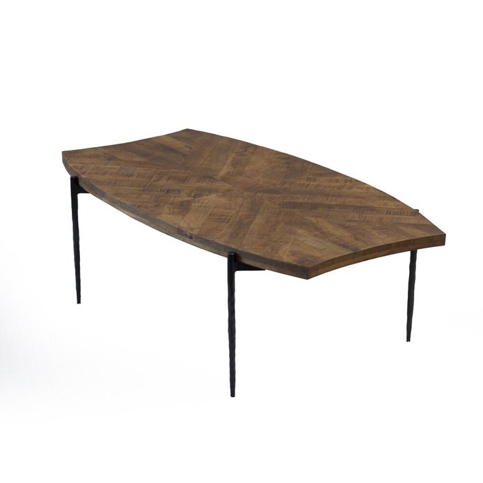 Журнальный стол из массива манго Васу коричневого цвета - лучшие Журнальные столики в INMYROOM Журнальный стол из массива манго Васу коричневого цвета - лучшие Журнальные столики в INMYROOM