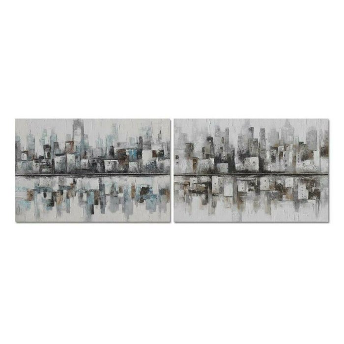 Картина 120 x 2,8 x 80 cm Абстракция Loft (2 штук)