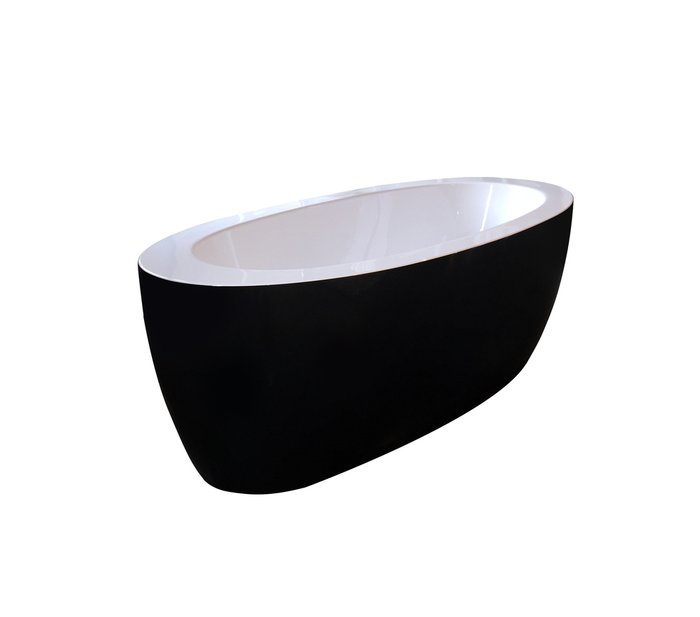 Акриловая Ванна PureScape Черно-Белая  - купить Ванны по цене 339000.0