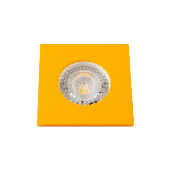 Точечный встраиваемый светильник желтого цвета - купить Встраиваемые споты по цене 349.0