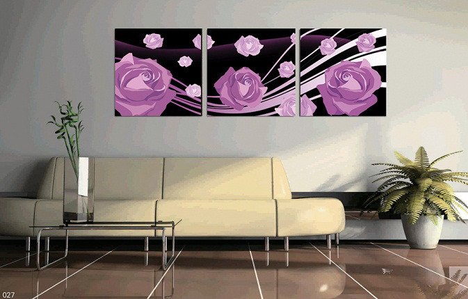 Декоративная картина: Пурпурные розы - купить Принты по цене 3890.0