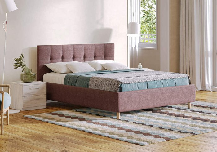 Кровать Bella 160х200 темно-синего цвета без основания и подъемного механизма  - лучшие Кровати для спальни в INMYROOM