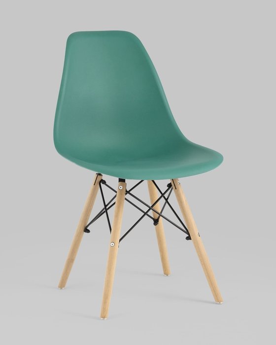 Стул Dsw Eames серо-зеленого цвета - купить Обеденные стулья по цене 1990.0 Стул Dsw Eames серо-зеленого цвета - купить Обеденные стулья по цене 1990.0