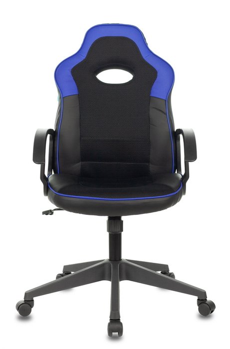 Кресло игровое Бюрократ черно-синего цвета - лучшие Офисные кресла в INMYROOM