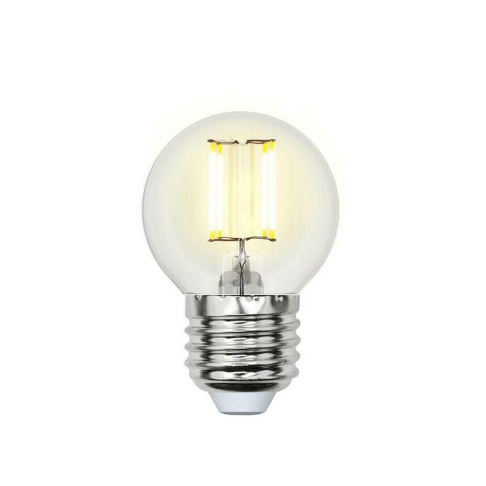 Лампа светодиодная филаментная (UL-00002871) Uniel E27 5W 4000K LED-G45-5W/NW/E27/CL/DIM GLA01TR Лампа светодиодная филаментная (UL-00002871) Uniel E27 5W 4000K LED-G45-5W/NW/E27/CL/DIM GLA01TR
