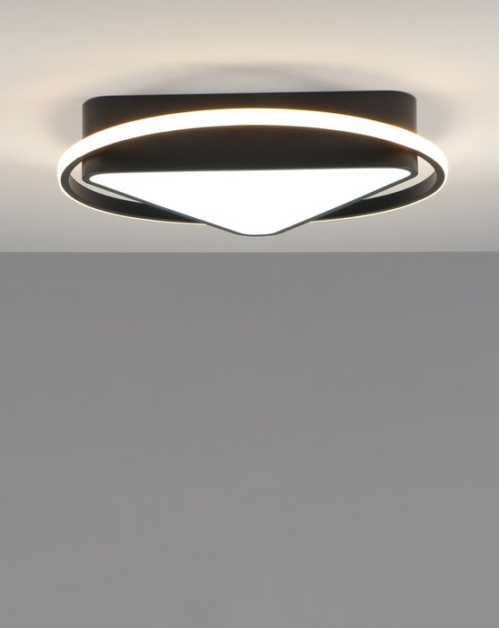 Светильник потолочный Solo черно-белого цвета - лучшие Потолочные светильники в INMYROOM