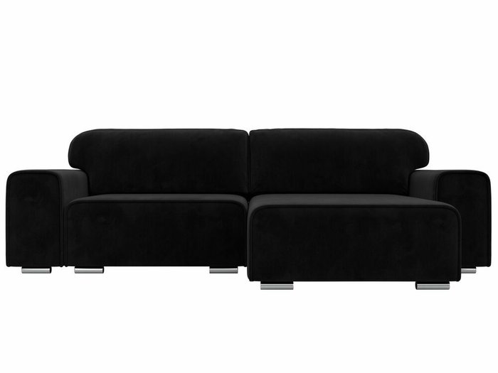 Угловой диван-кровать Лига 029 черного цвета правый угол - купить Угловые диваны по цене 66999.0