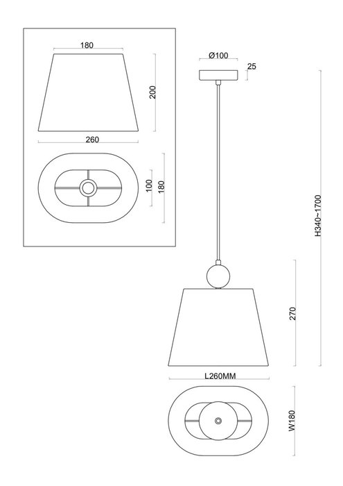 Подвесной светильник Freya FR2028PL-01N - купить Подвесные светильники по цене 2380.0