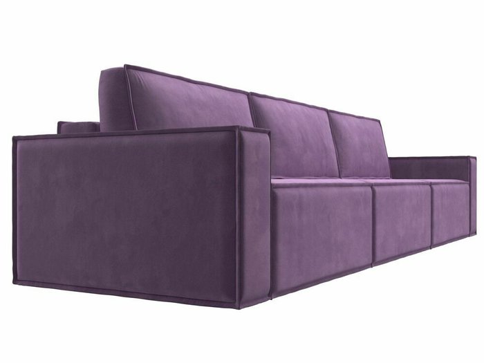 Прямой диван-кровать Куба лонг сиреневого цвета - лучшие Прямые диваны в INMYROOM