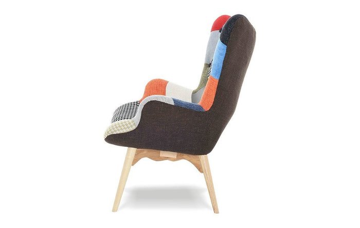 Кресло Phyllis patchwork с принтом лоскутный микс - купить Интерьерные кресла по цене 59600.0