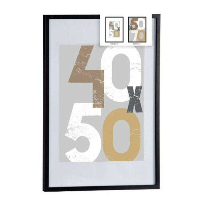 Настенные рамки Чёрный Пластик Деревянный MDF 52,5 x 2,5 x 72,5 cm (6 штук) - купить Рамки по цене 14808.0