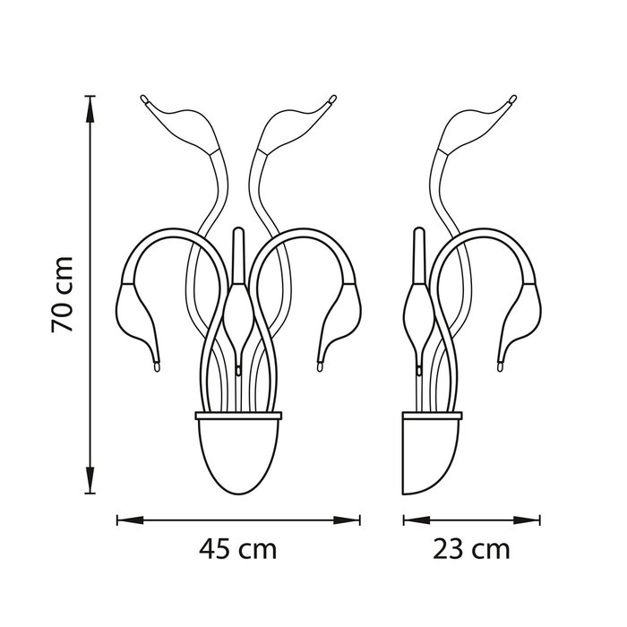 Бра Lightstar "Cigno Collo" - лучшие Бра и настенные светильники в INMYROOM