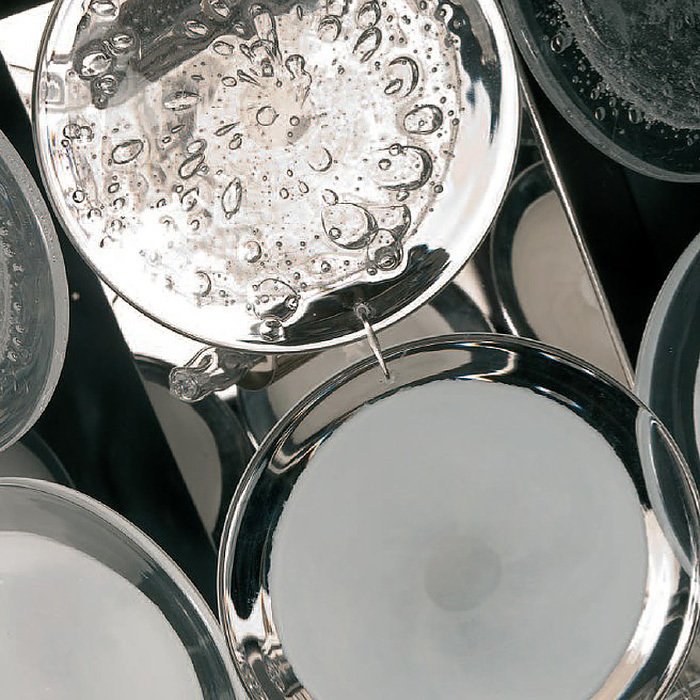Торшер Jago с черными и белыми дисками из муранского стекла - лучшие Торшеры в INMYROOM