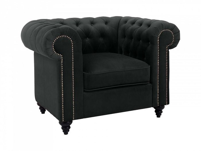 Кресло Chester Classic черного цвета - купить Интерьерные кресла по цене 69210.0