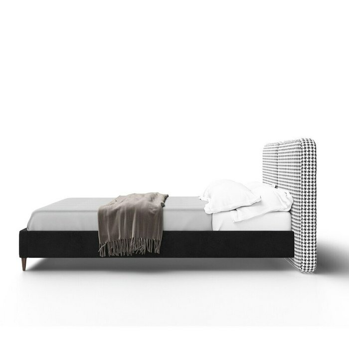 Кровать Clementine 200х200 белого-черного цвета - лучшие Кровати для спальни в INMYROOM