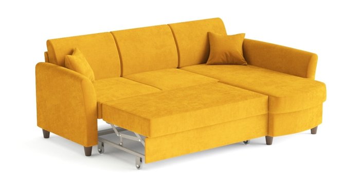 Угловой диван-кровать Катарина желтого цвета - купить Угловые диваны по цене 64500.0