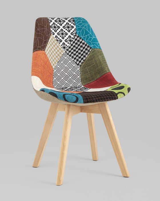 Стул Franfurt пэчворк на деревянных ножках - купить Обеденные стулья по цене 6990.0