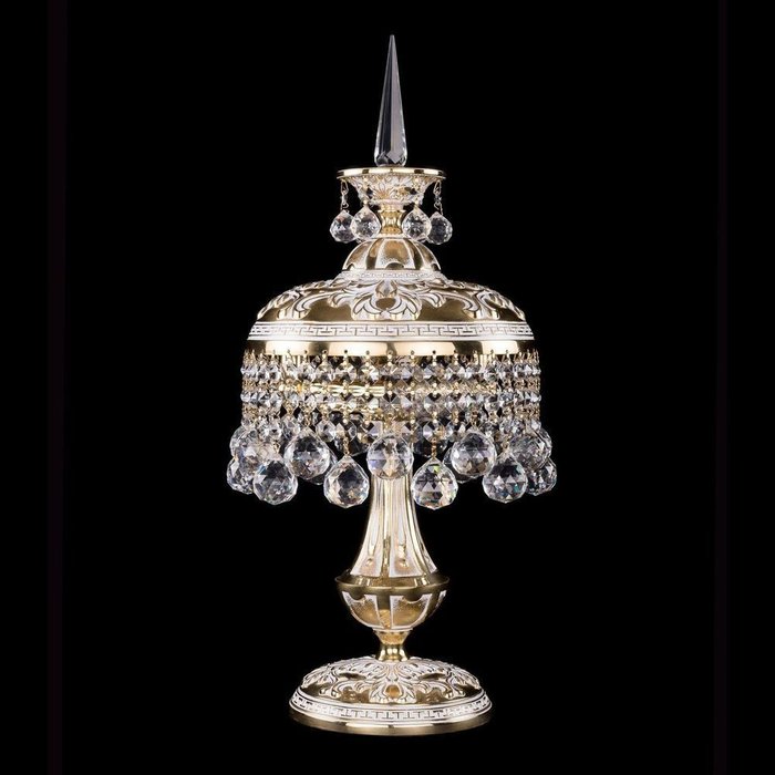 Настольная лампа Bohemia Ivele с хрустальными подвесами