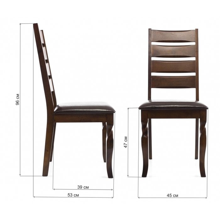 Обеденный стул Vengen cappuccino из массива гевеи - купить Обеденные стулья по цене 7280.0