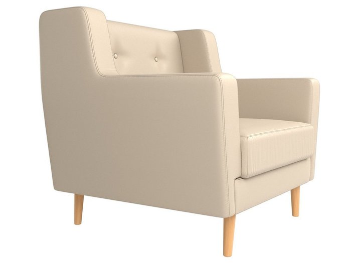 Кресло Брайтон бежевого цвета (экокожа) - лучшие Интерьерные кресла в INMYROOM