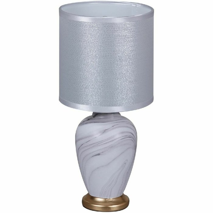 Настольная лампа 98474-0.7-01 WT (ткань, цвет серебро) - купить Настольные лампы по цене 1080.0