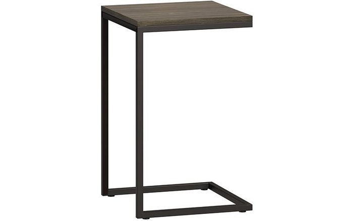Приставной столик Бервин серо-коричневого цвета
