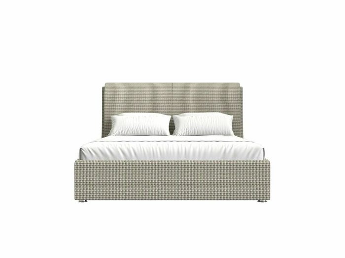 Кровать Принцесса 160х200 серо-бежевого цвета с подъемным механизмом - купить Кровати для спальни по цене 82999.0