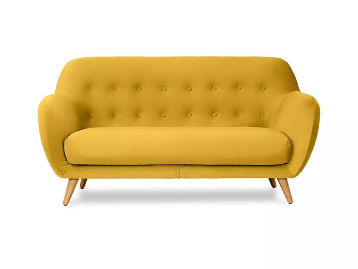 Диван Loa желтого цвета - купить Прямые диваны по цене 49950.0