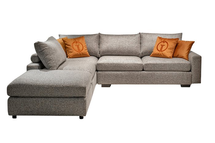 Угловой диван-кровать Manchester №45 серого цвета