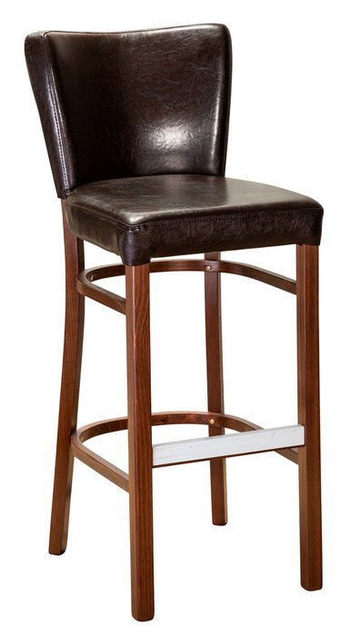 Барный стул Бергамо Люкс Brown темно-коричневого цвета