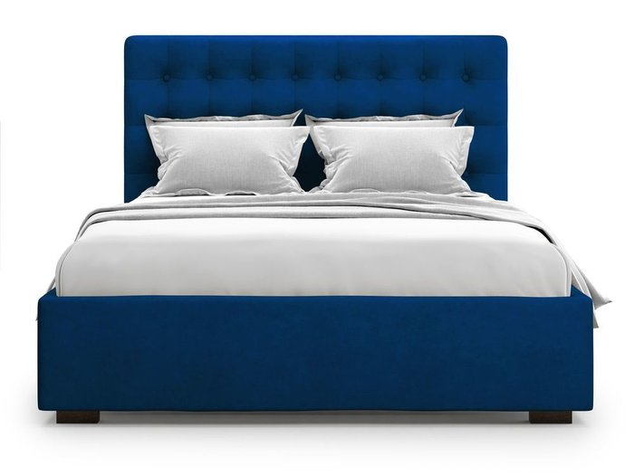 Кровать с подъемным механизмом Brayers 140х200 синего цвета