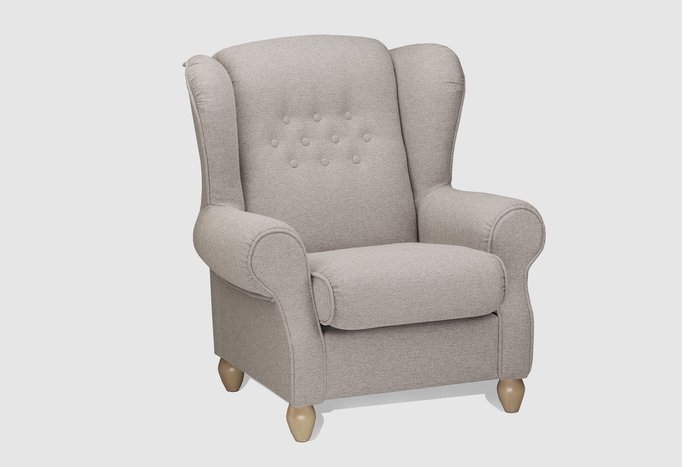 Кресло Ланкастер Комфорт бежевого цвета - купить Интерьерные кресла по цене 38710.0