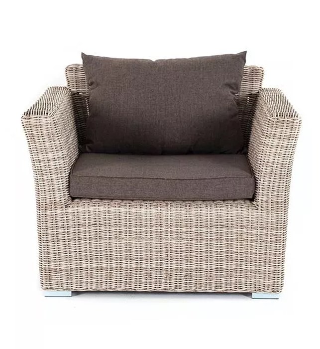Кресло Капучино бежево-коричневого цвета - купить Садовые кресла по цене 51681.0