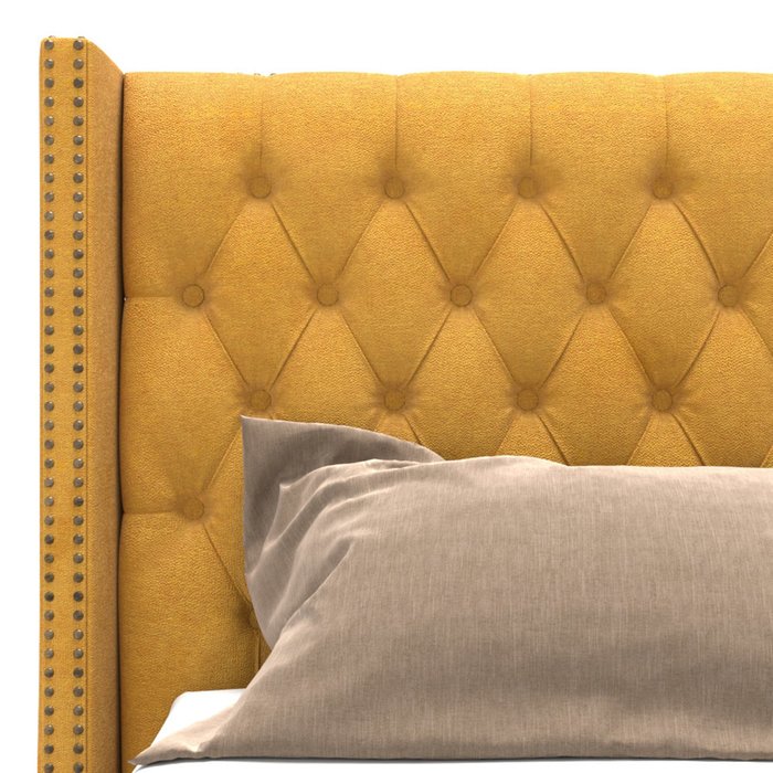 Кровать Stella на ножках желтого цвета 180х200 - лучшие Кровати для спальни в INMYROOM