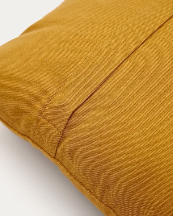 Чехол на подушку Zaira 45х45 горчичного цвета - лучшие Чехлы для подушек в INMYROOM