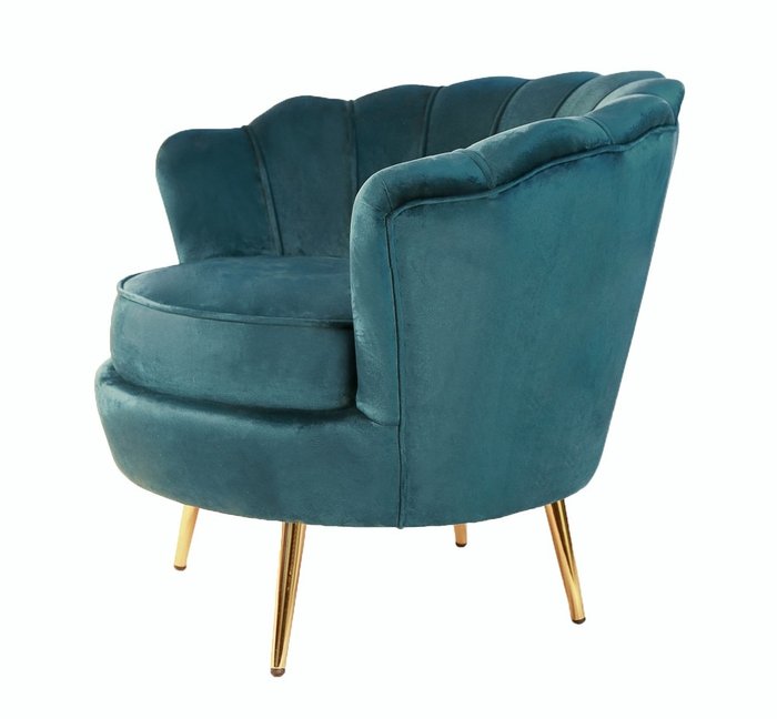 Кресло Pearl сине-зеленого цвета - купить Интерьерные кресла по цене 33040.0