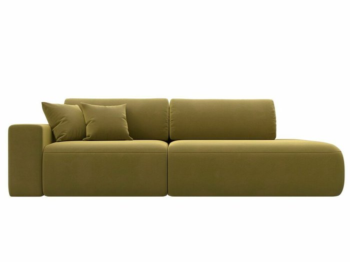 Диван-кровать Лига 036 Модерн желтого цвета с левым подлокотником - купить Прямые диваны по цене 72999.0