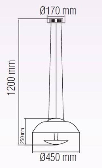 Подвесной светодиодный светильник Vista белого цвета - купить Подвесные светильники по цене 15498.0