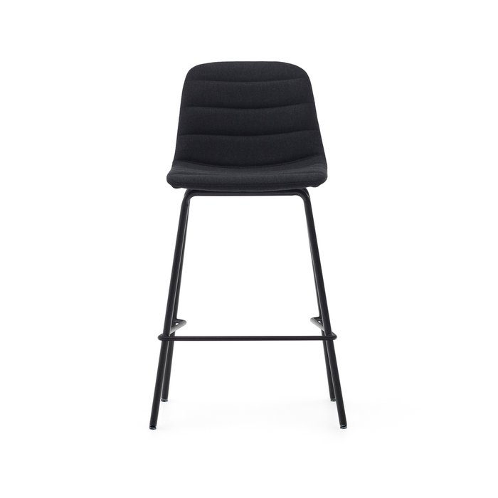 Полубарный стул Zunilda черного цвета - купить Барные стулья по цене 23990.0