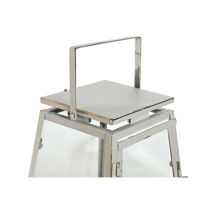 уличные фонари Home ESPRIT Белый Позолоченный Металл Стеклянный современный 26 x 26 x 38,5 cm (2 Предметы) - лучшие Фигуры и статуэтки в INMYROOM