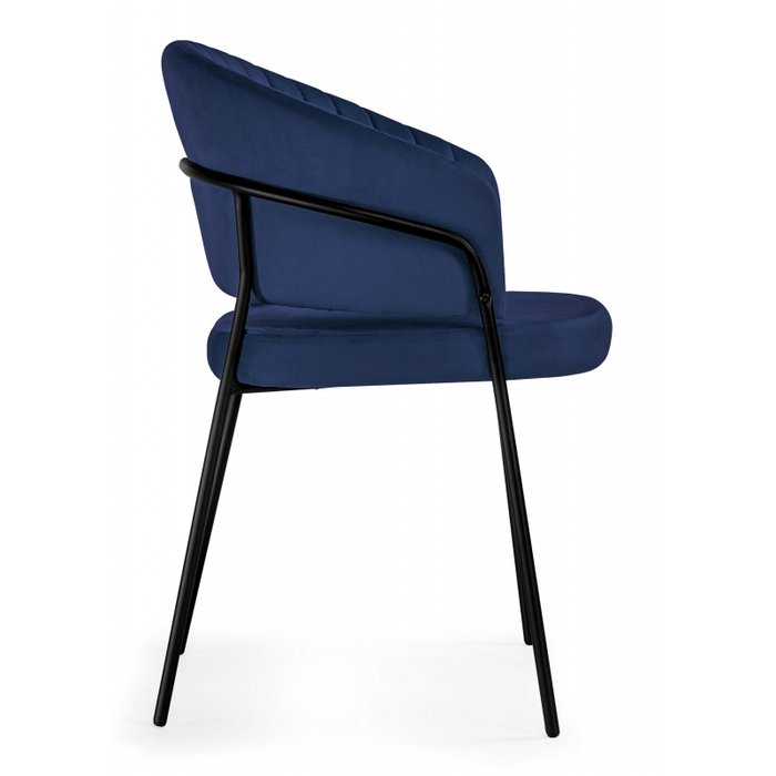 Обеденный стул Лео темно-синего цвета - лучшие Обеденные стулья в INMYROOM