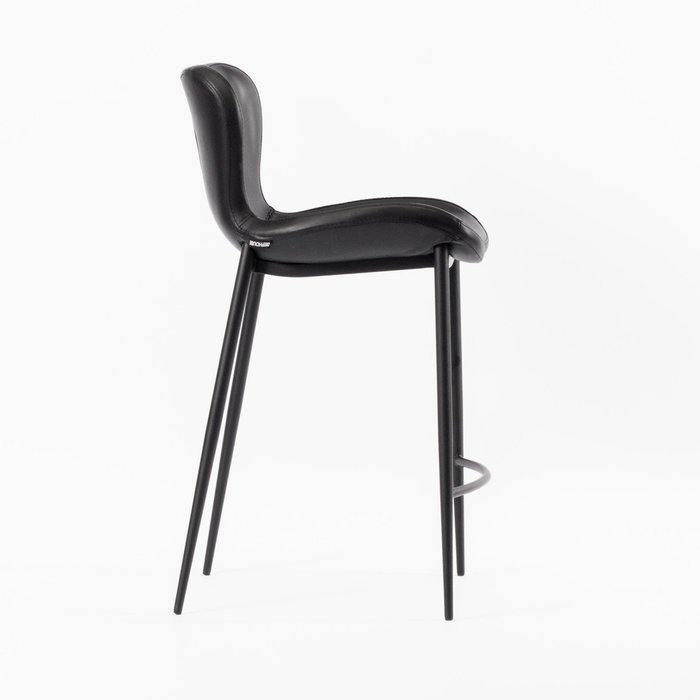 Полубарный стул Бергамо черного цвета - лучшие Барные стулья в INMYROOM