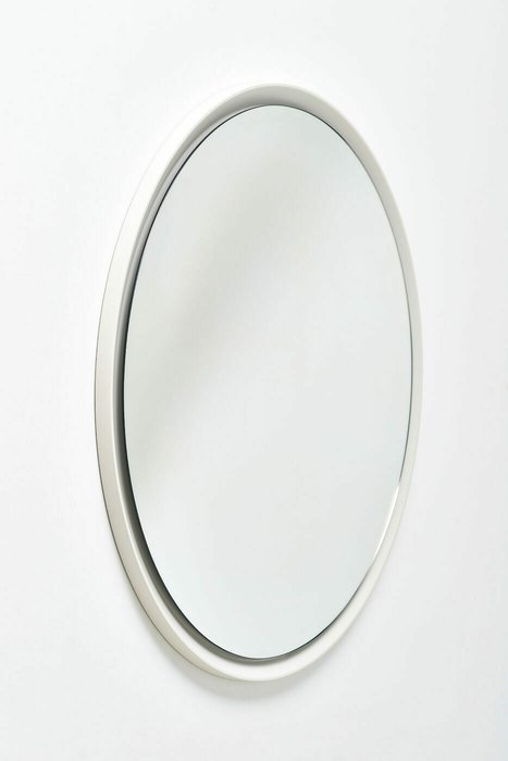 Парящее настенное зеркало Special BR в раме белого цвета - купить Настенные зеркала по цене 17760.0