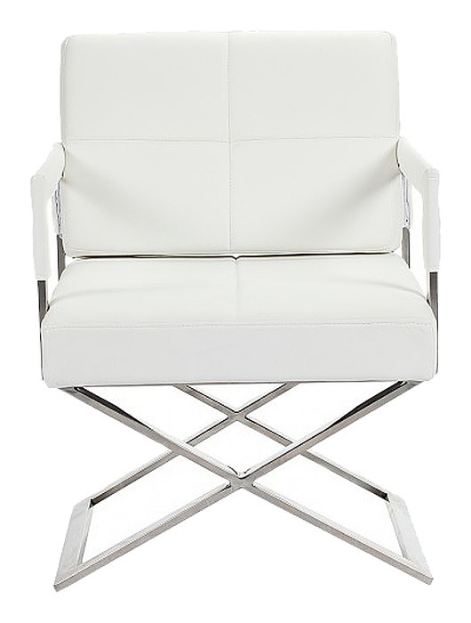 Кресло Aster X Chair Белая Кожа 